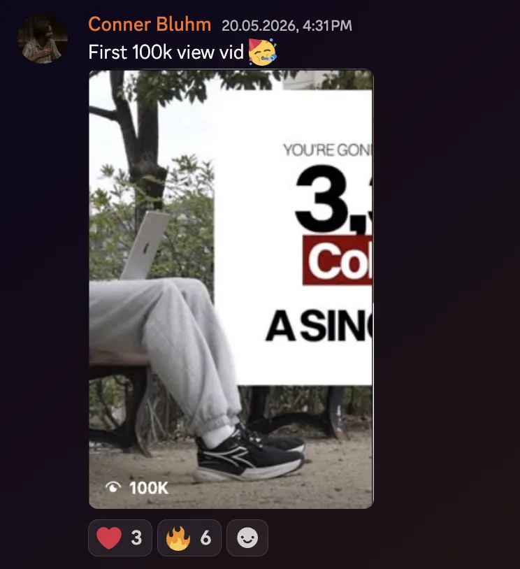 Conner Bluhm: first 100k view video